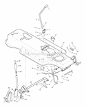 Part Location Diagram of 92705E701 Murray Lifter Assembly